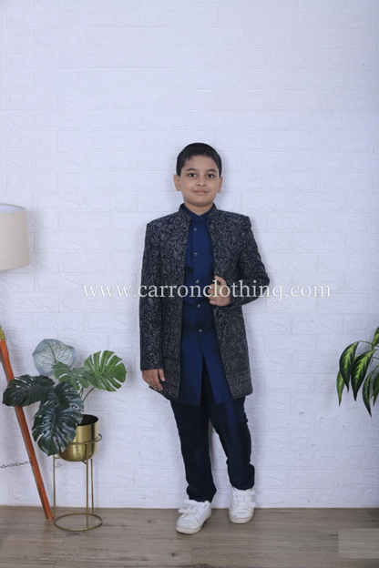 Bottle Green Colour Indo western(BE-BINW_8846)