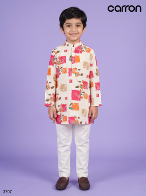 Multi Print Colour Kurta Set(BE-BKUS_3707)
