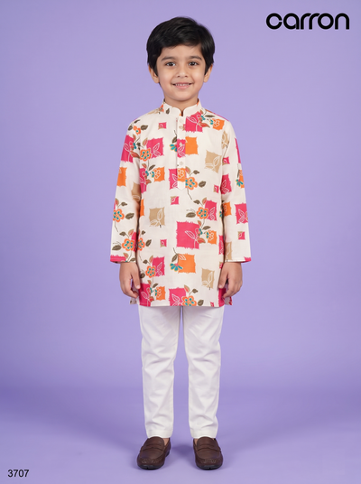 Multi Print Colour Kurta Set(BE-BKUS_3707)
