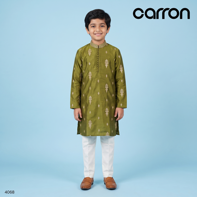 Mehandi Green Colour Kurta Set(BE-BKUS_4068)
