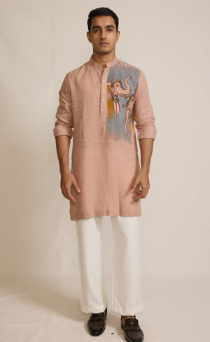 Onion Pink Colour Kurta Set (ME-MKUS_ T 2643)