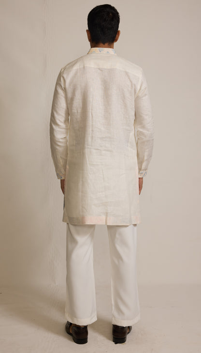 Cream Colour Kurta With Stole (ME-MKUS_T 2659)