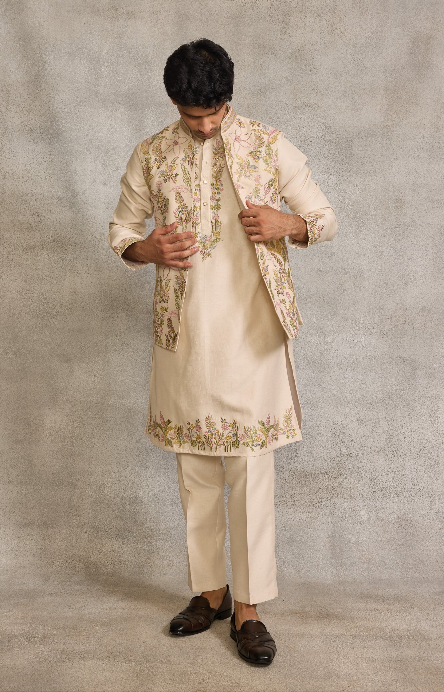 Ivory Colour Bundi Set(ME-MBUS_JK  921)