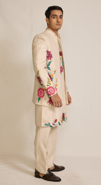 Cream Colour Indo western(ME-MINW_IW 549)