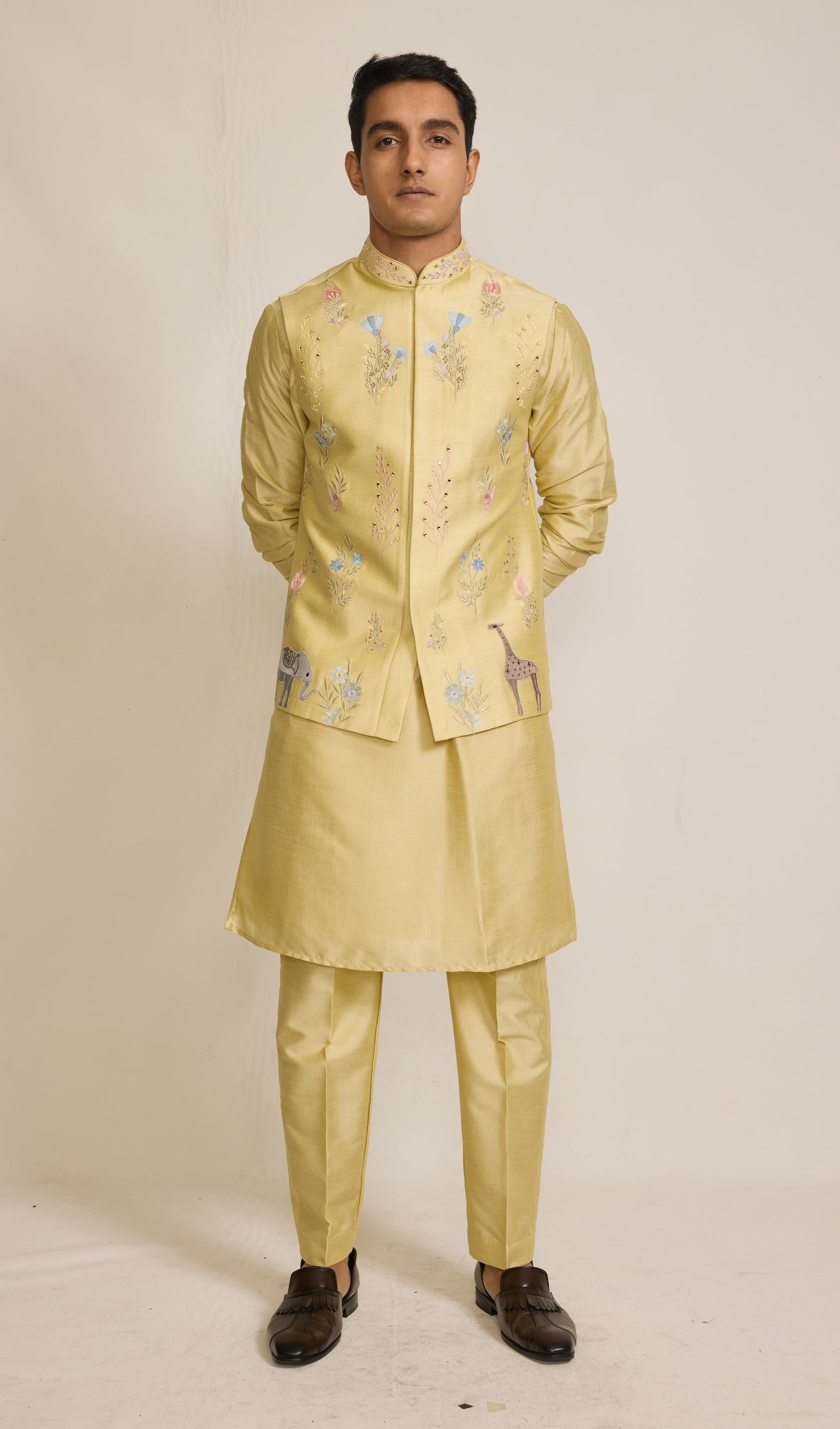 Yellow Colour Bundi Set(ME MBUS_JKS 6790)