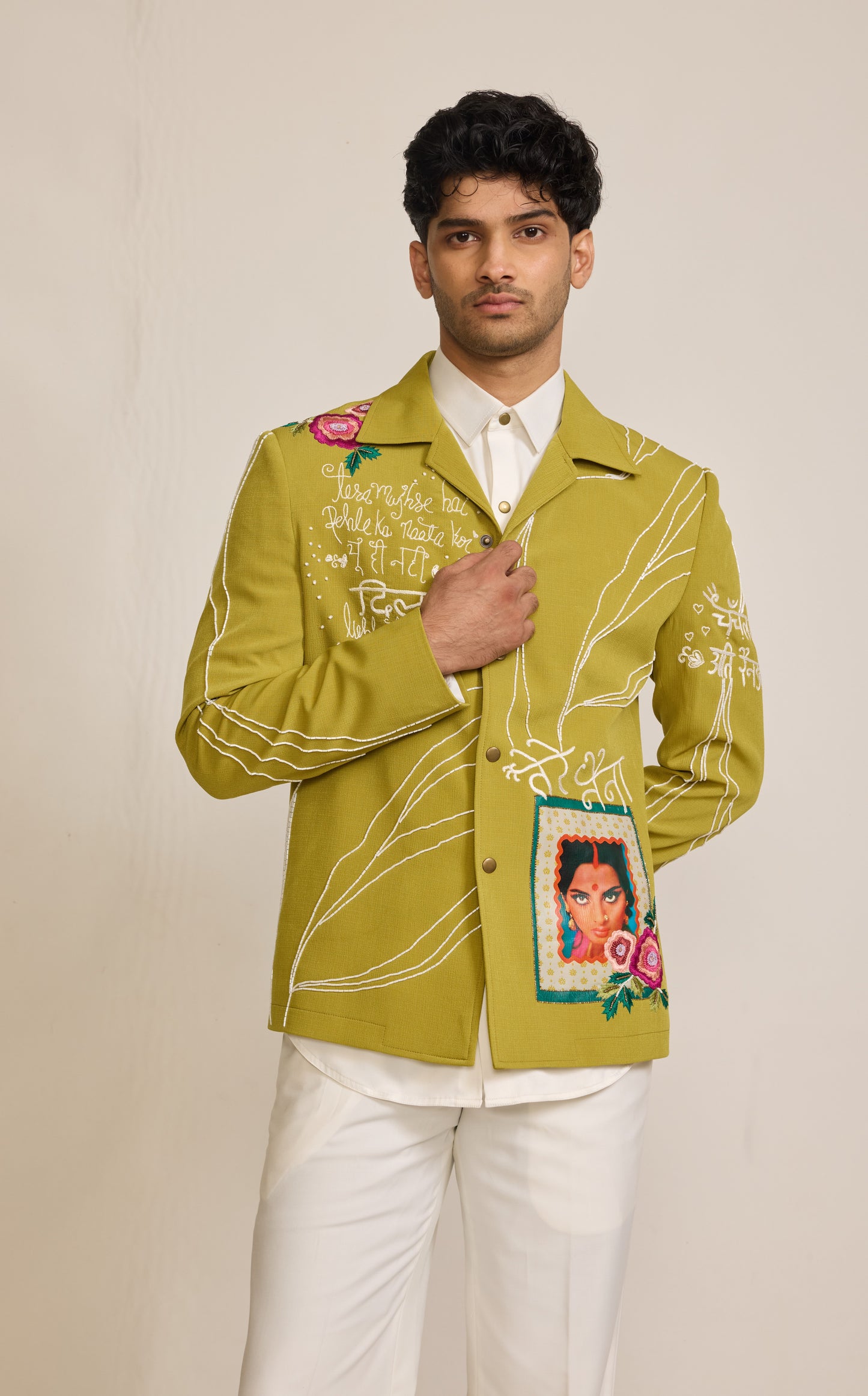 Neon Green Colour Bomber Jacket Set (ME-MINW_TERE NAINA)