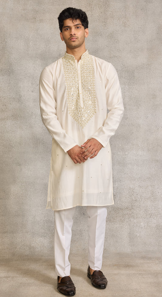 Cream Colour Kurta Set(ME-MKUS_SSK 38)