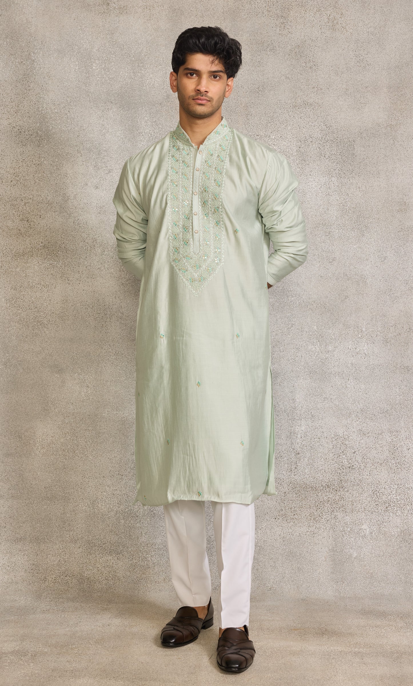 Pista Colour Kurta Set(ME-MKUS_6445)