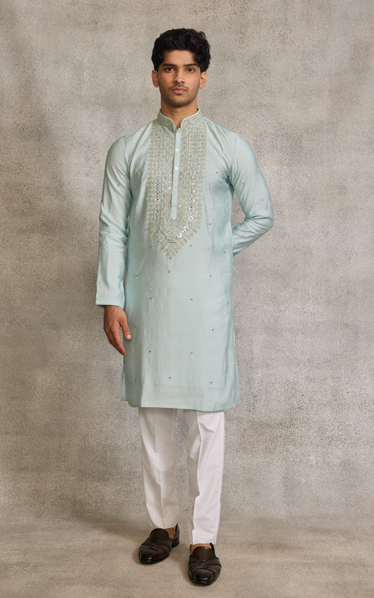 Sea Blue Colour Kurta Set(ME-MKUS_SSK 38)