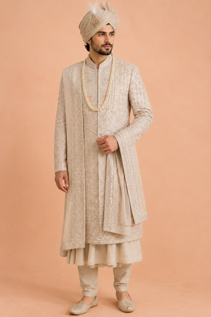 Natural Colour Sherwani(ME-MSRW_PD 25841 CT.04)