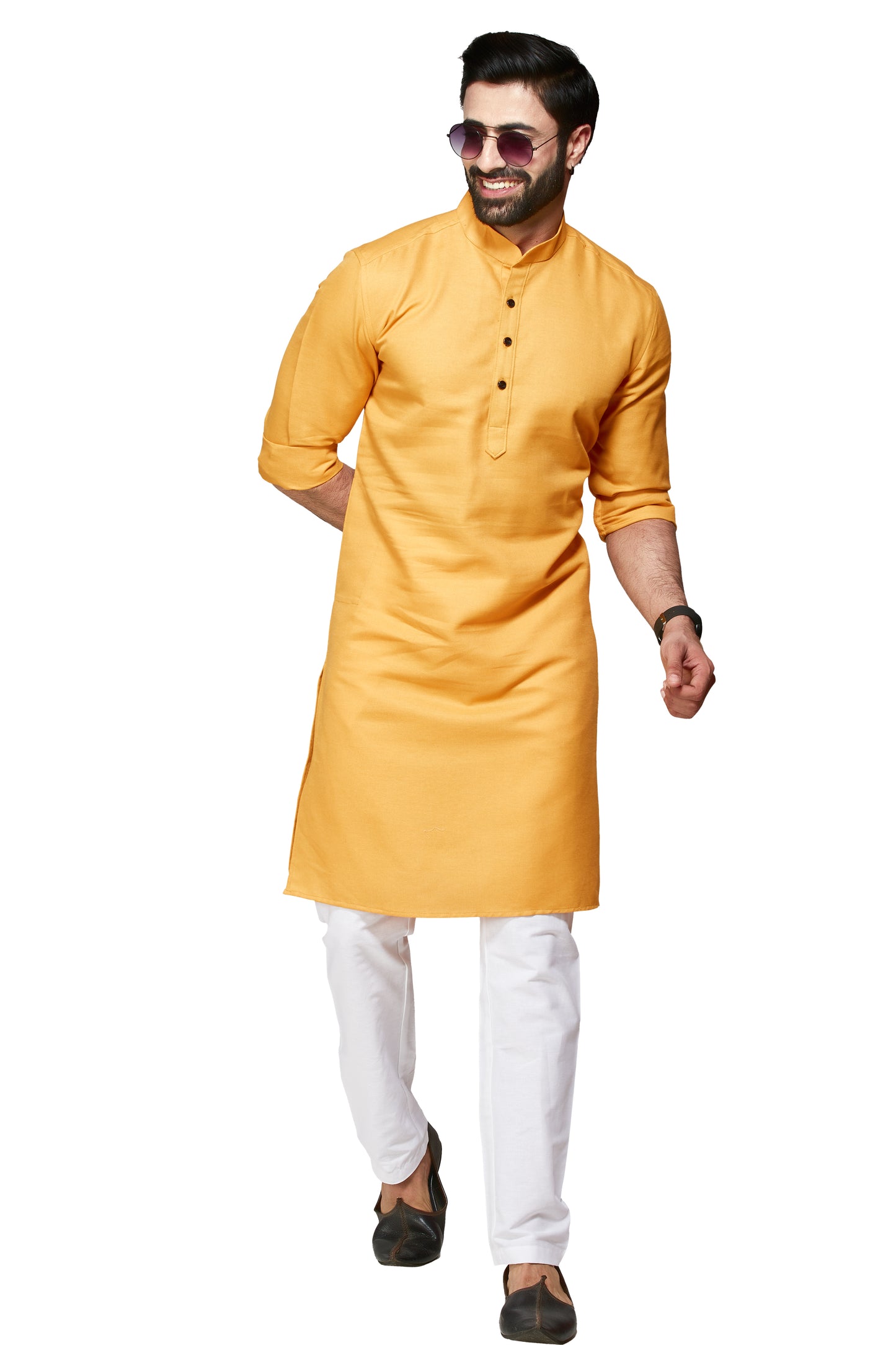 Gold Colour Kurta With Bottom(MC-MKUC_FEATURE-F)