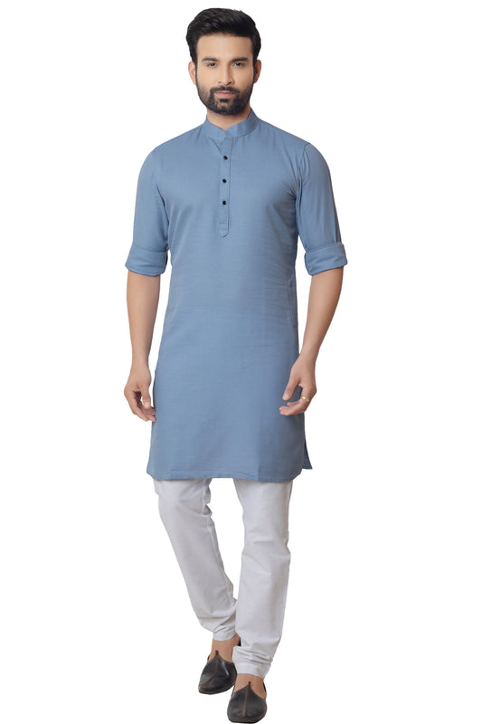 Sky Blue Colour Kurta With Bottom(MC-MKUC_FEATURE-F)