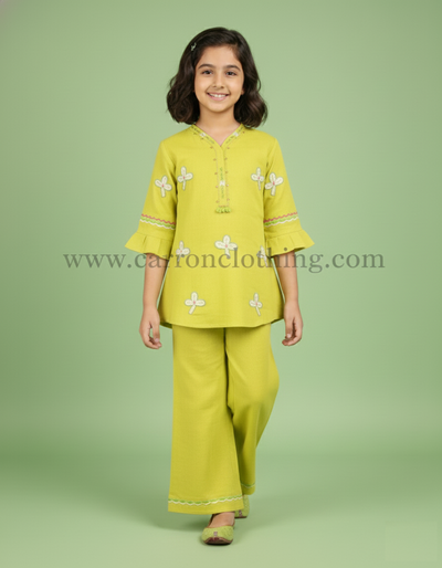 Lime Green Colour Kurti Set (GC-GKUS_4366)