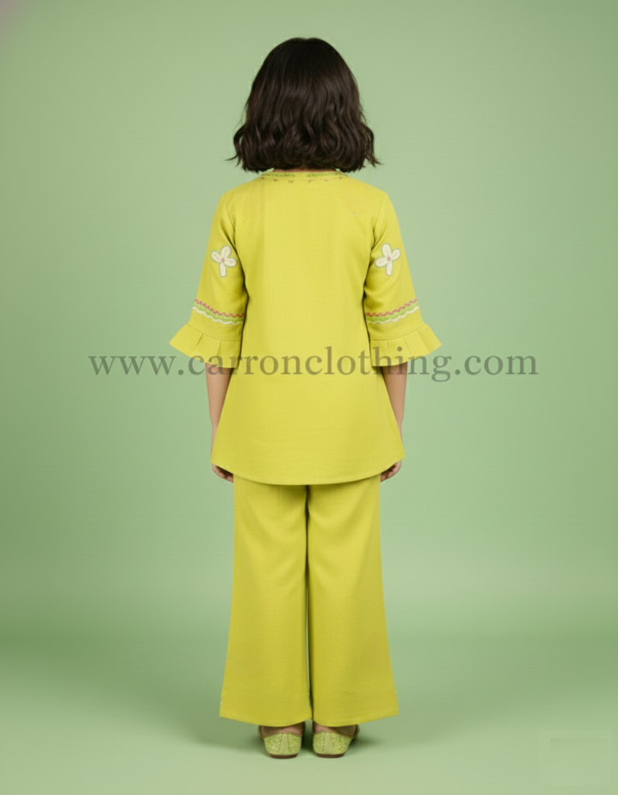 Lime Green Colour Kurti Set (GC-GKUS_4366)