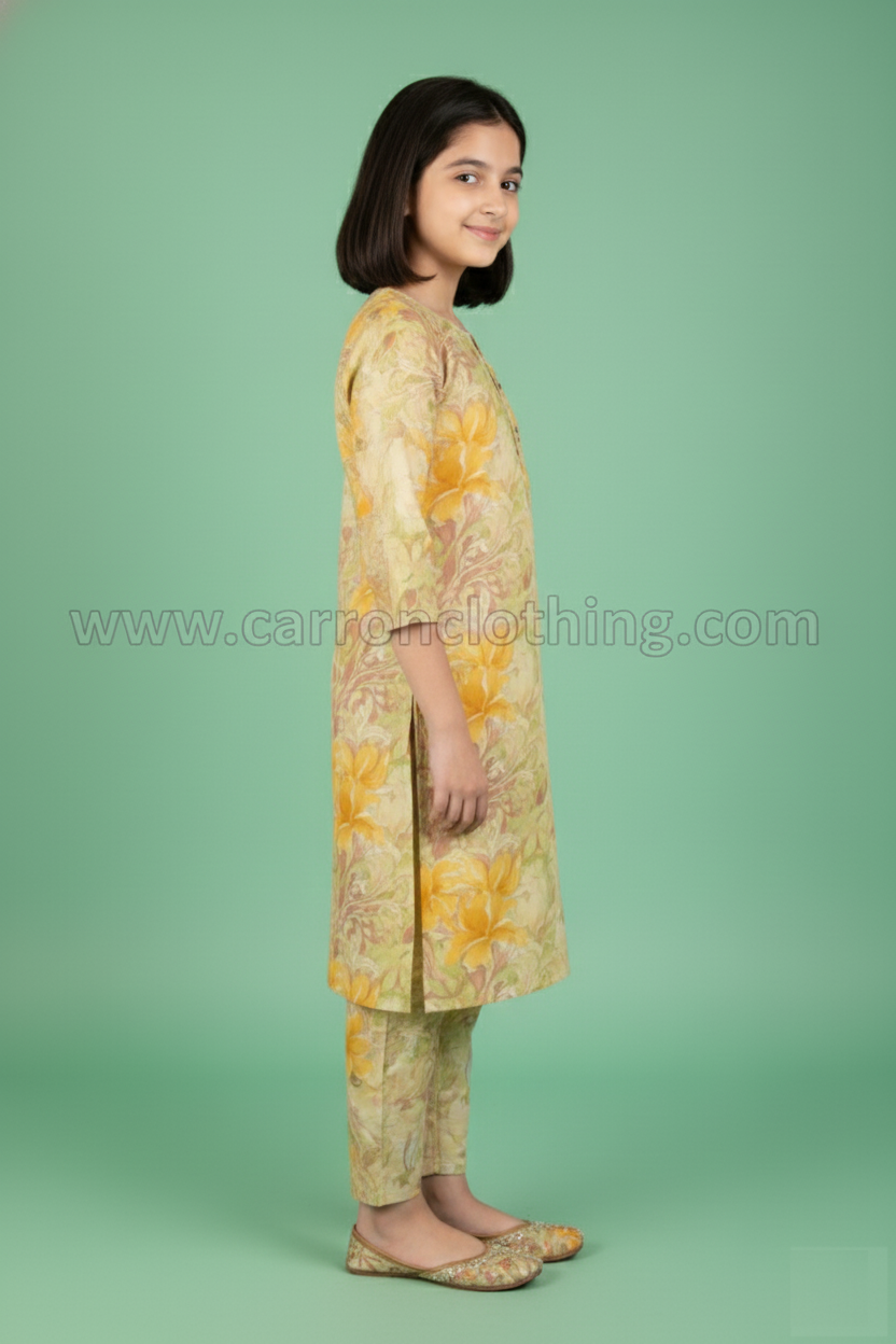 Mustard Colour Kurti Set (GC-GKUS_4606)