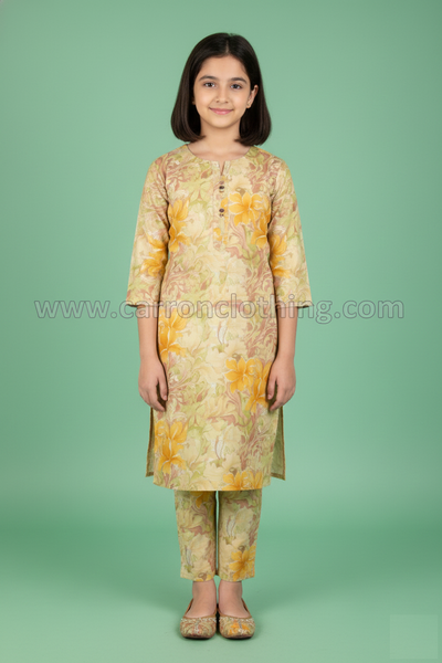 Mustard Colour Kurti Set (GC-GKUS_4606)