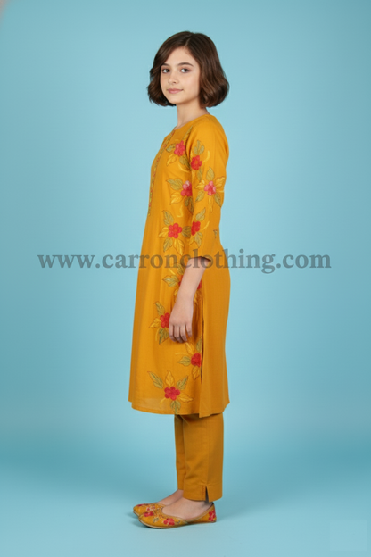 Yellow Colour Kurti Set (GC-GKUS_925)