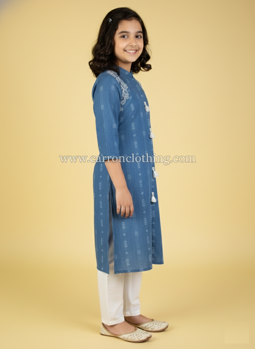Blue Colour Kurti Set (GC-GKUS_959)