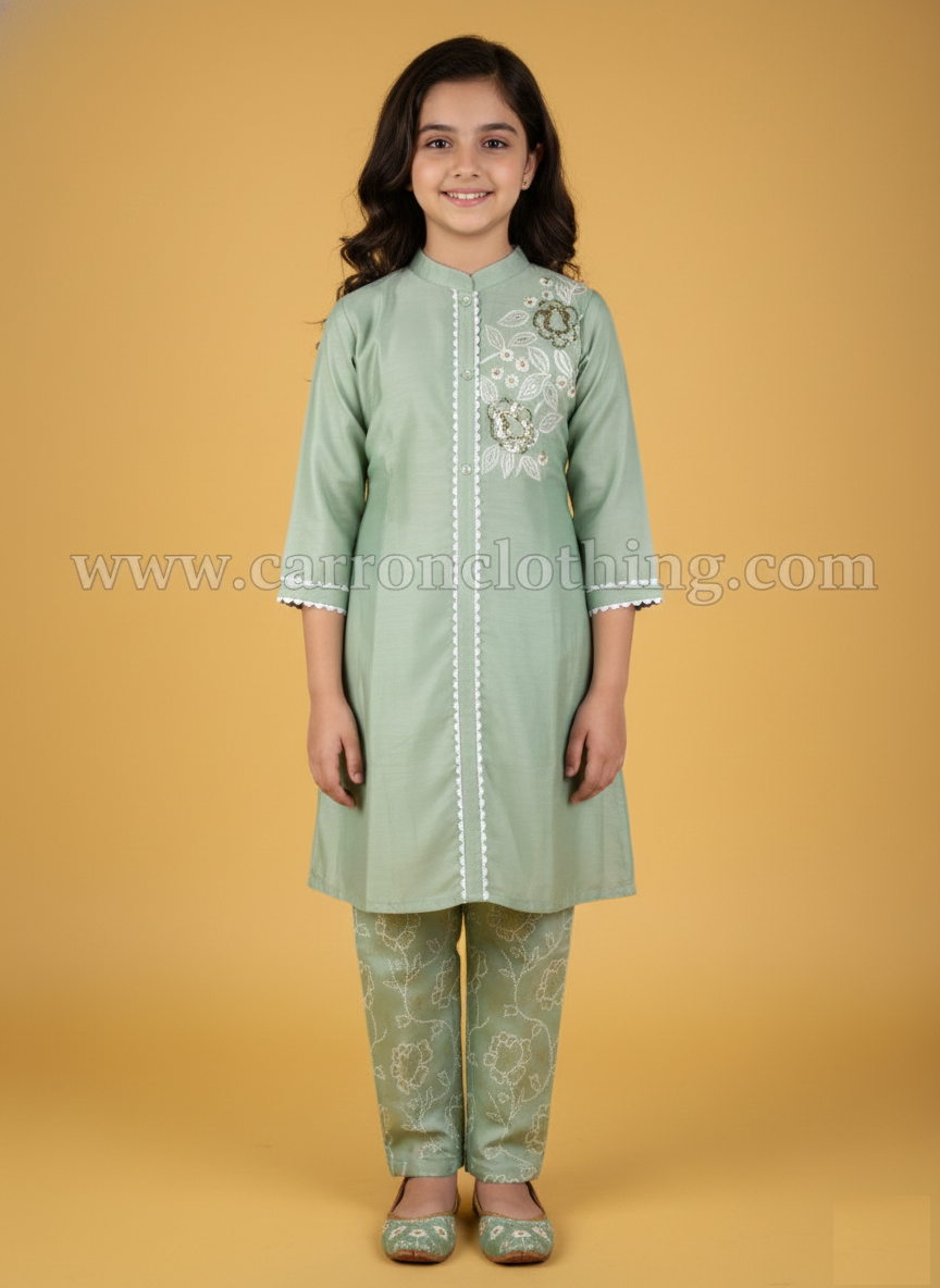 Green Colour Kurti Set (GC-GKUS_986)