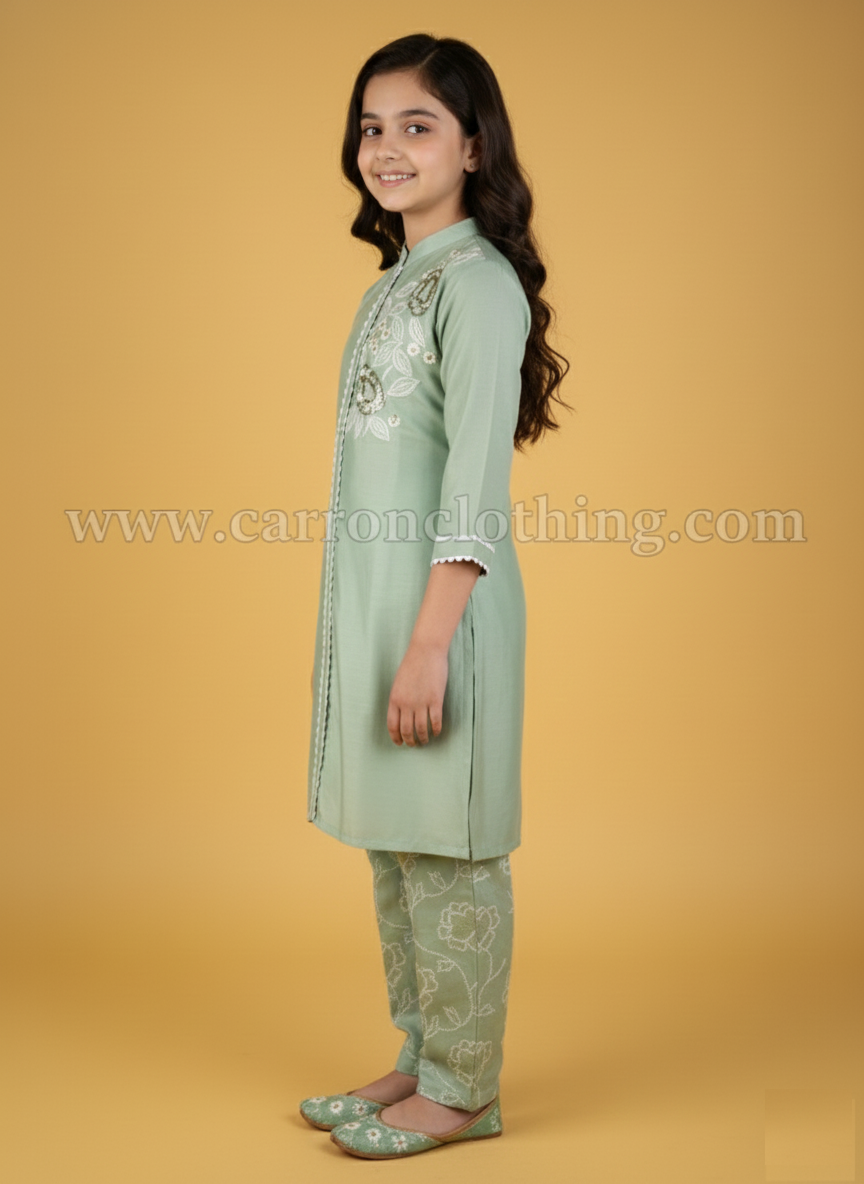 Green Colour Kurti Set (GC-GKUS_986)
