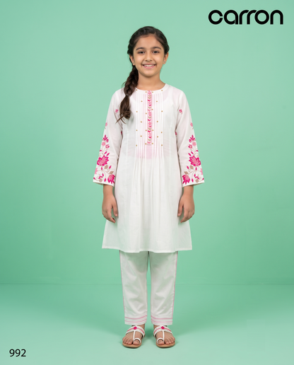 White Colour kurti Set(GC-GKUS_992)