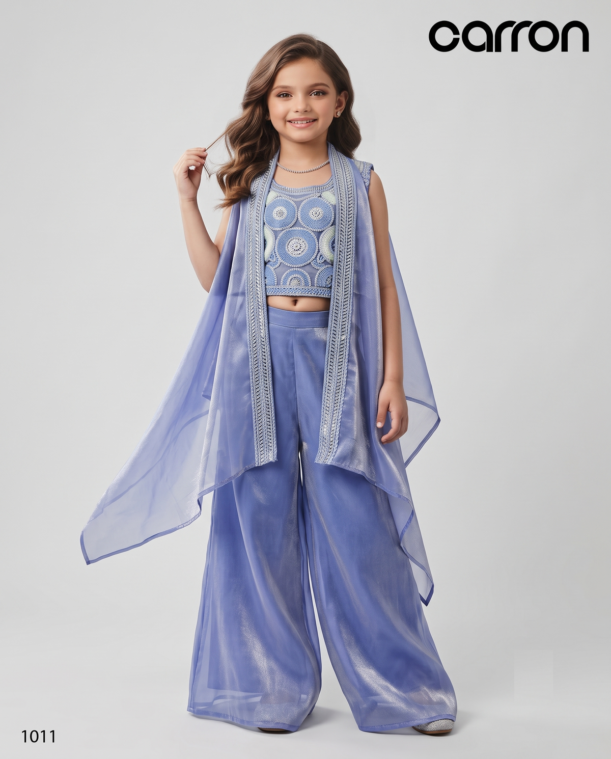 Purple Colour Plazo Set(GE-GPZS_1011)
