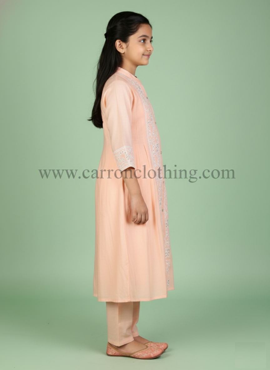 Peach Colour Kurti Set (GC-GKUS_1161)