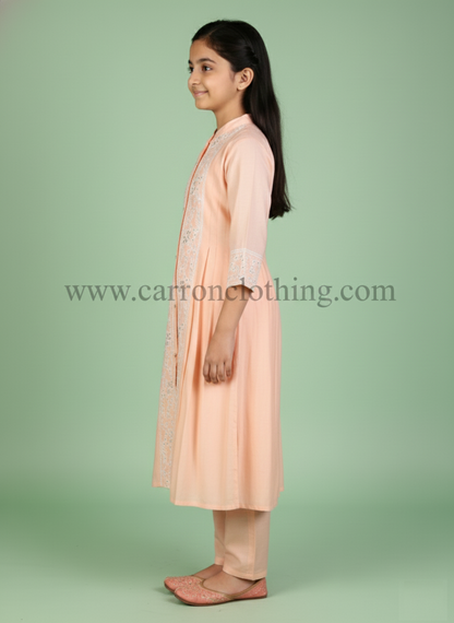 Peach Colour Kurti Set (GC-GKUS_1161)