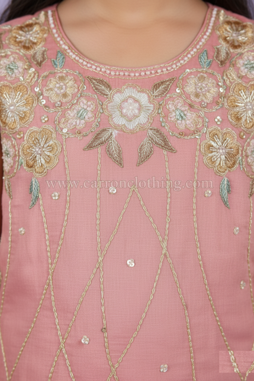 Carrot Colour Chudidar(GE-GCHU_1291)