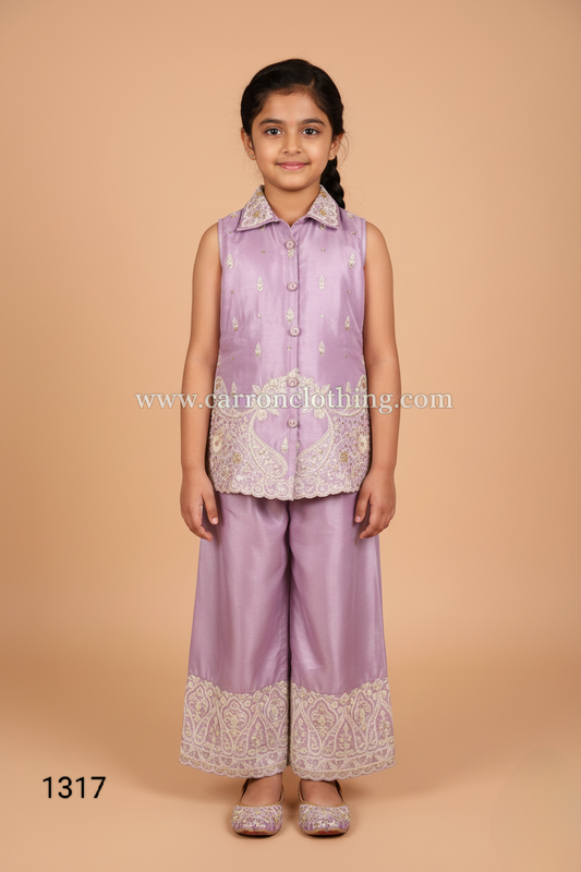 Purple Colour Chudidar(GE-GCHU_1317)