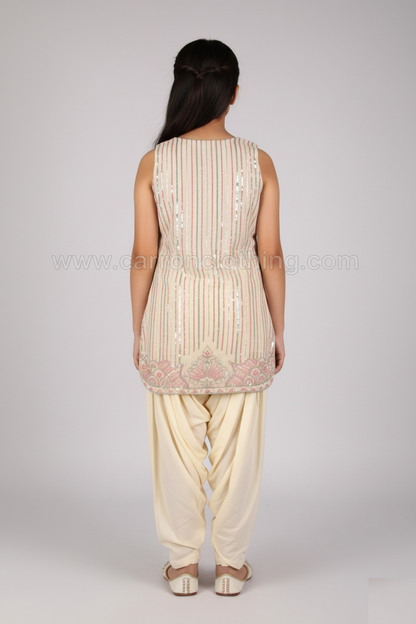 Peach Colour Chudidar(GE-GCHU_1321)