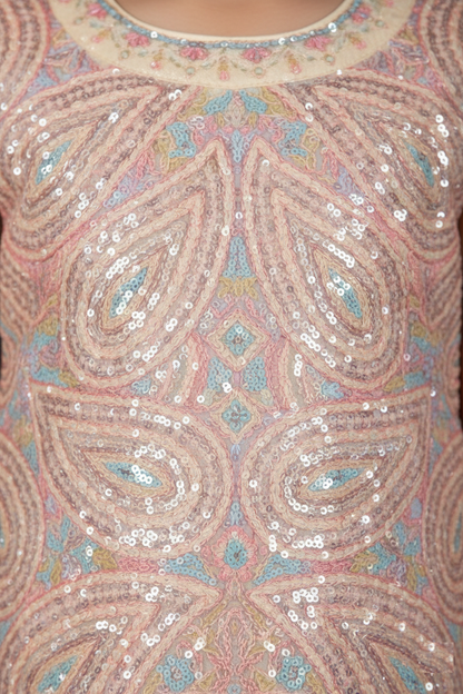 Peach Colour Chudidar(GE-GCHU_1321)