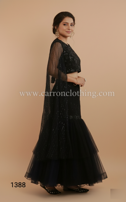 Navy Blue Colour Ghaghra Choli(GE-GGHC_1338)
