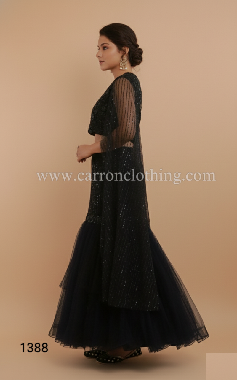 Navy Blue Colour Ghaghra Choli(GE-GGHC_1338)