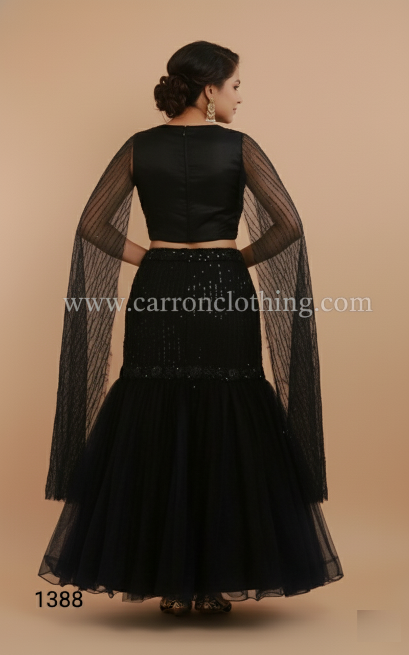 Navy Blue Colour Ghaghra Choli(GE-GGHC_1338)