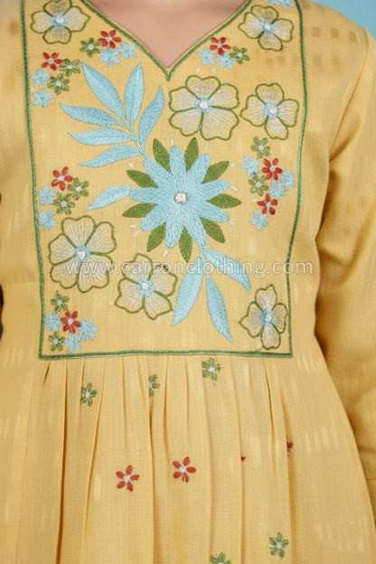 Mustard Colour Kurti Set (GC-GKUS_2007)