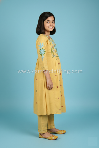 Mustard Colour Kurti Set (GC-GKUS_2007)