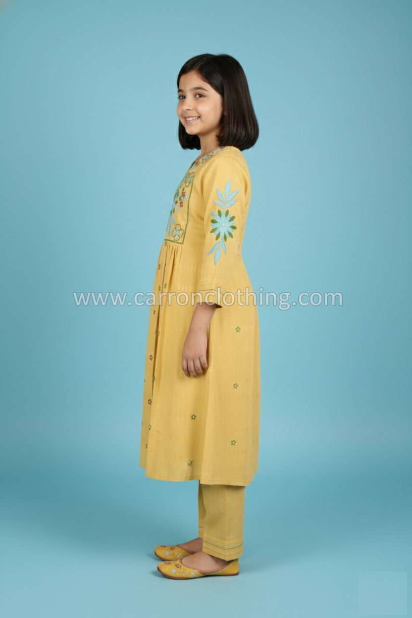 Mustard Colour Kurti Set (GC-GKUS_2007)