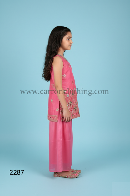 Pink Colour Plazo Set(GE-GPZS_2287)