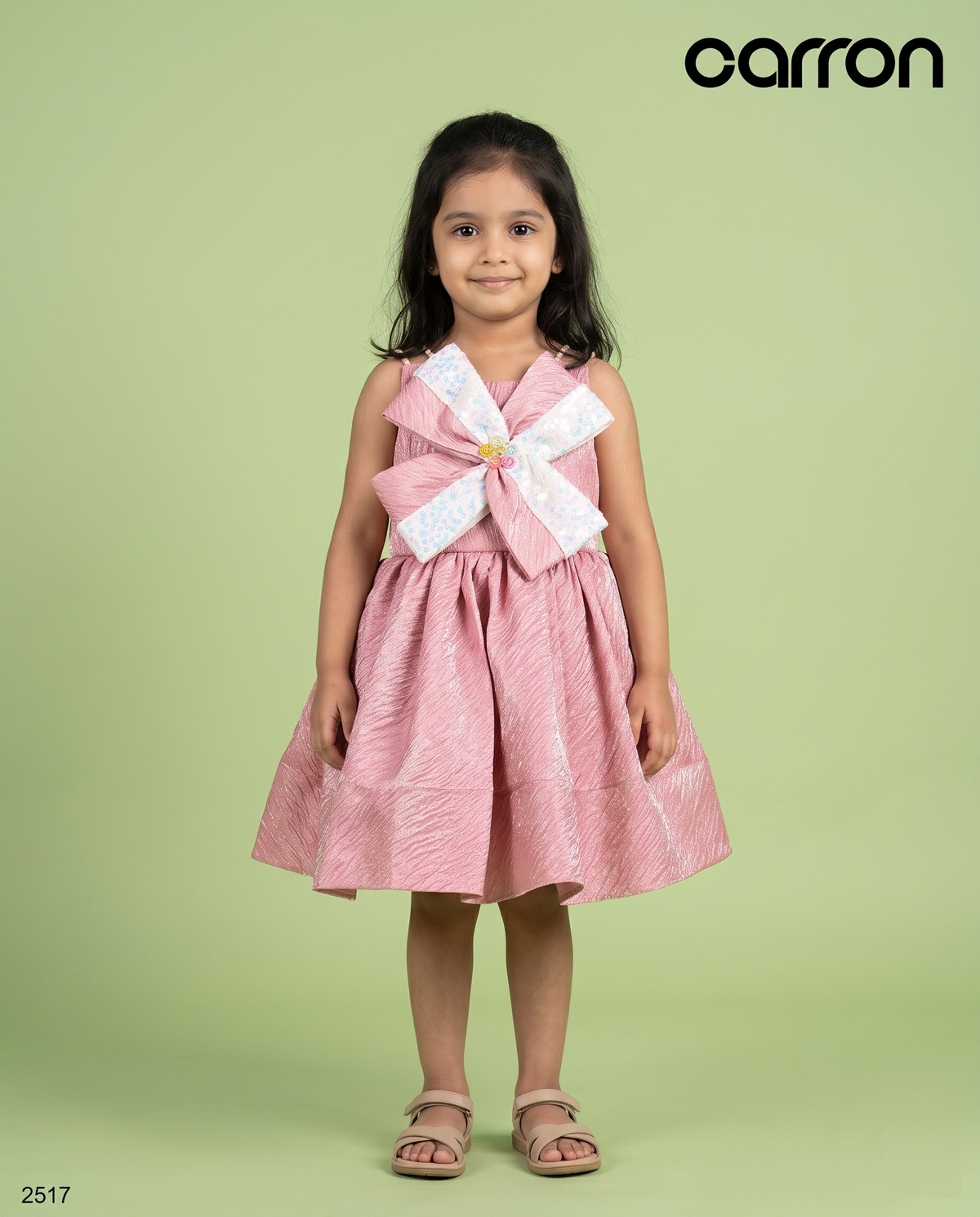 Onion Pink Colour Party Frock(GE-GFRP_2517)