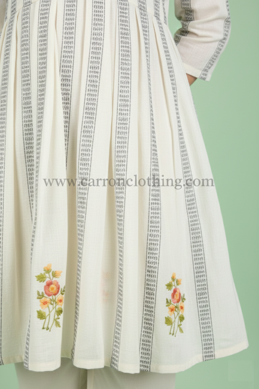 Off White Colour Kurti Set (GC-GKUS_2681)