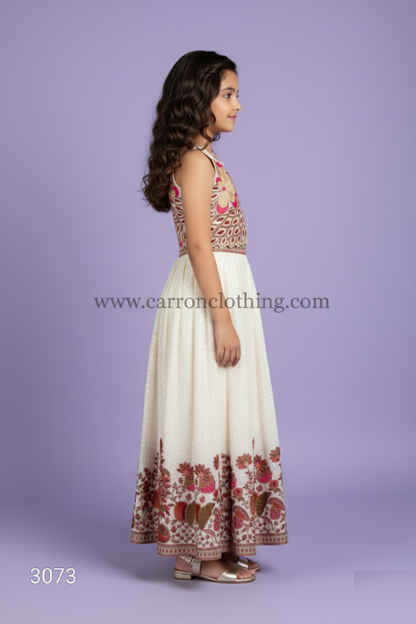 Cream Colour Ghaghra Choli(GE-GGHC_3073)