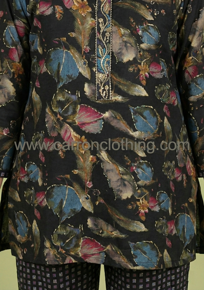 Black Colour Kurti Set (GC-GKUS_4355)