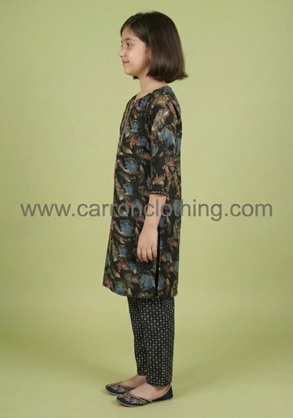 Black Colour Kurti Set (GC-GKUS_4355)