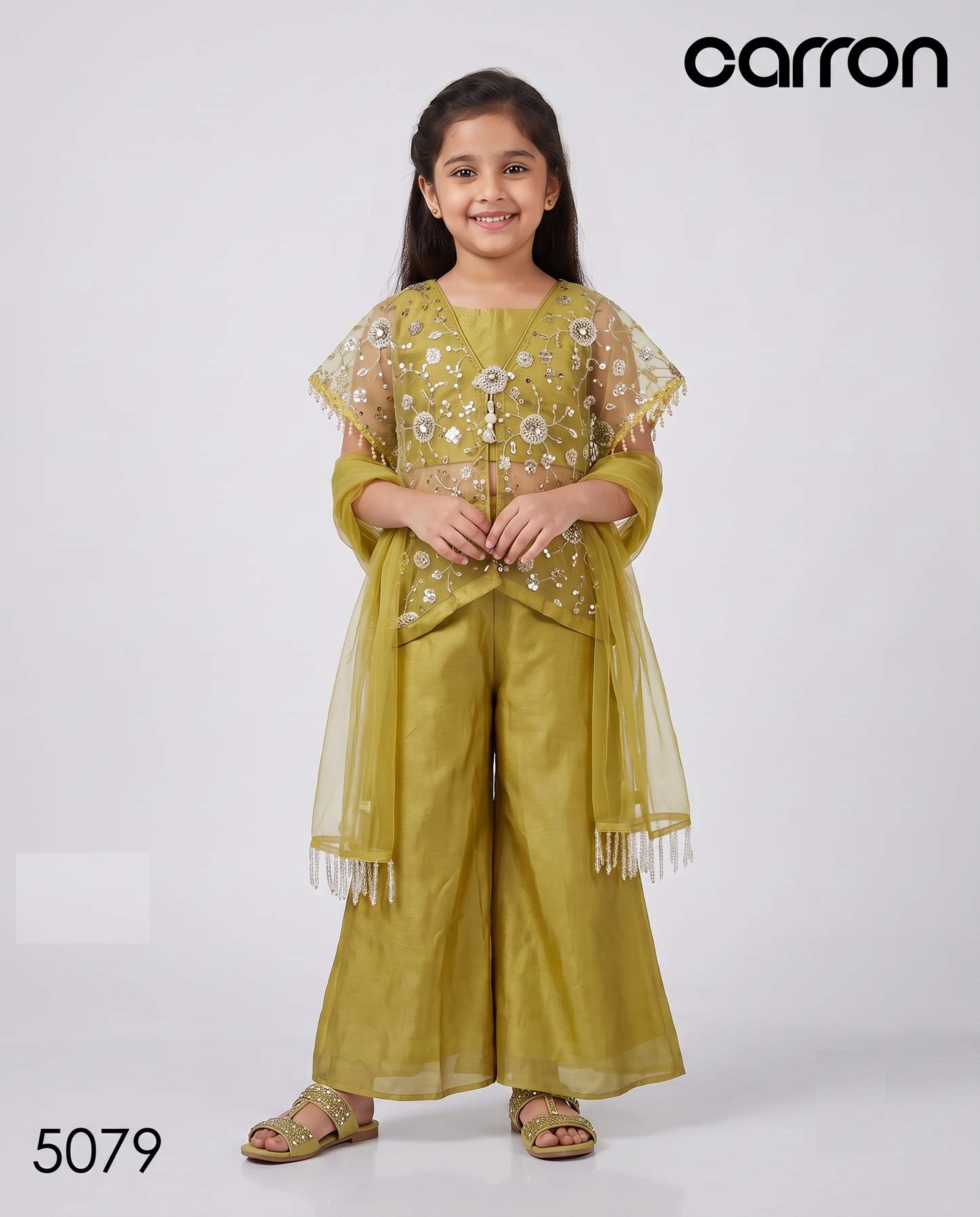 Gold Colour Plazo Set(GE-GPZS_5079)