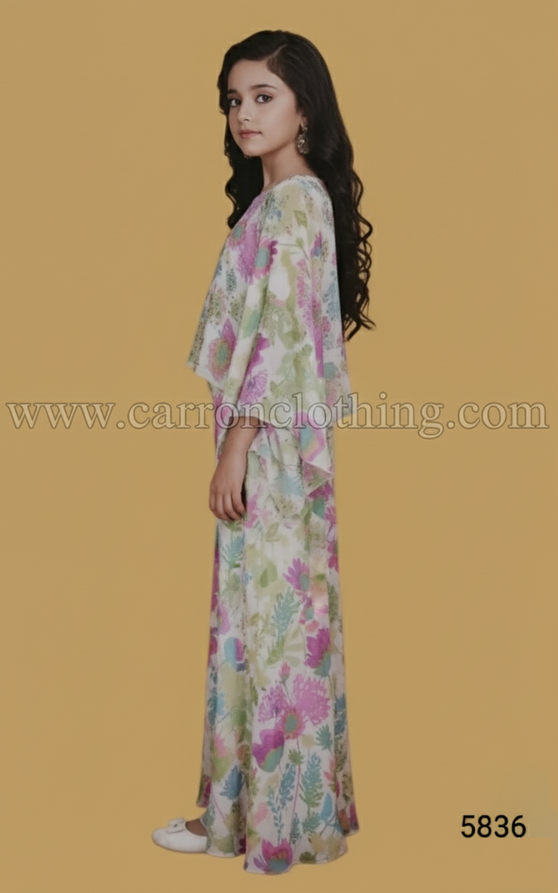 Cream Colour Plazo Set(GE-GPZS_5836)