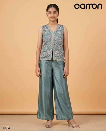 Sage Green Colour Plazo Set(GE-GPZS_6004)