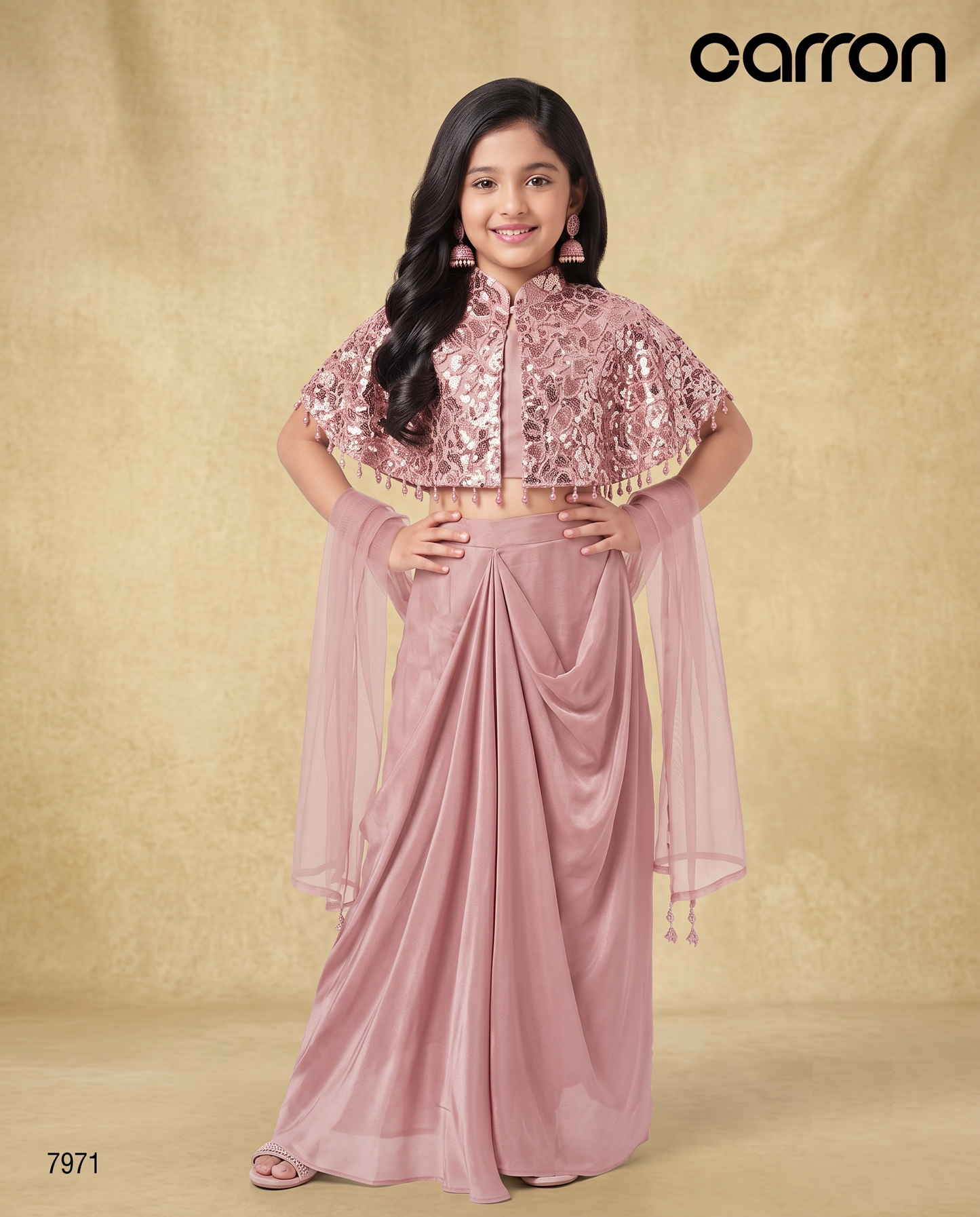 Soft Pink Colour Ghaghra Choli(GE-GGHC_7971)