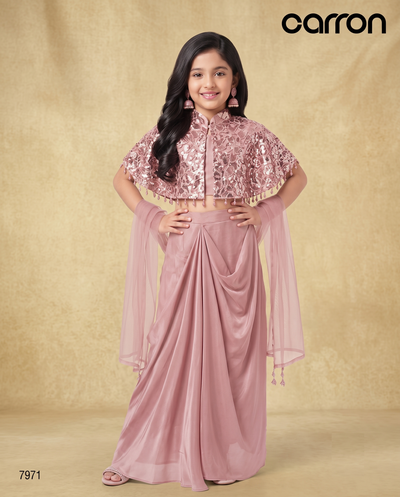 Soft Pink Colour Ghaghra Choli(GE-GGHC_7971)