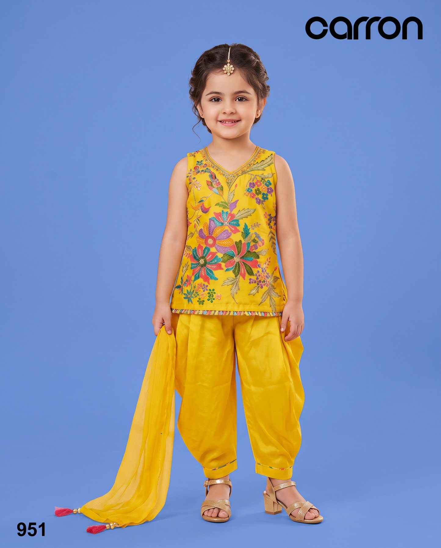 Yellow Colour Chudidar(GE-GCHU_951)